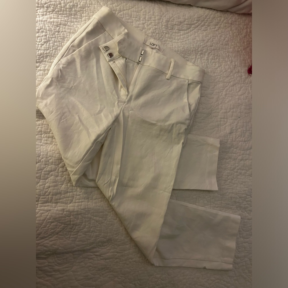 LOFT white Pants
